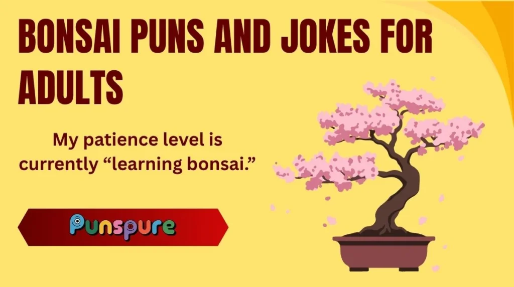 Bonsai Puns and Jokes for Adults