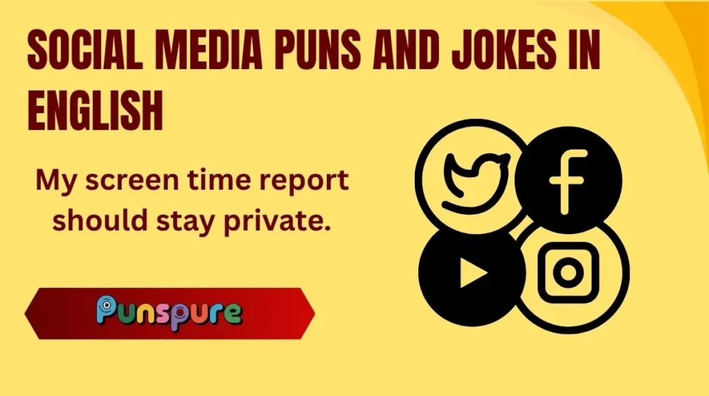 Social Media Puns and Jokes in English