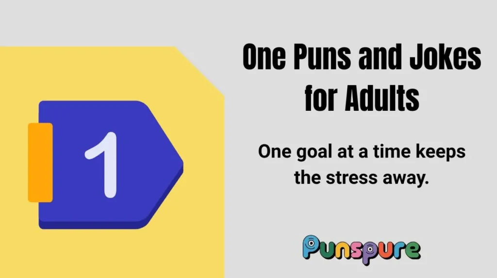 One Puns and Jokes for Adults