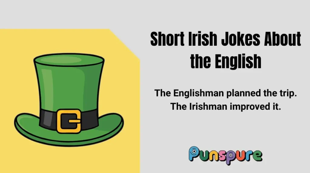 Short Irish Jokes About the English