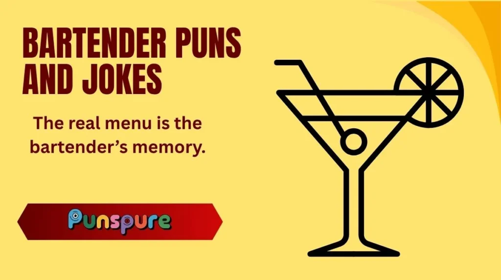 Current image: Bartender Puns and Jokes